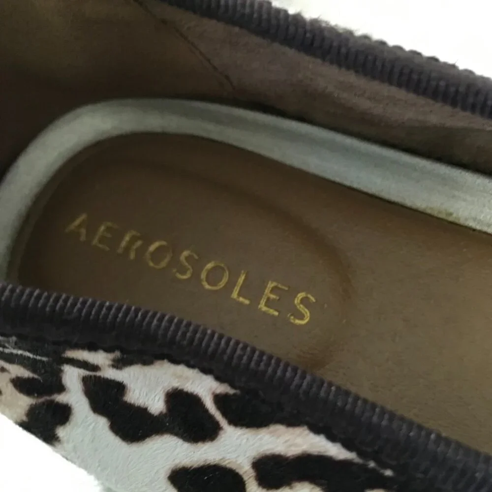 Aerosoles NWOT Homerun Calf Hair Leather Slip-on Ballet Flats